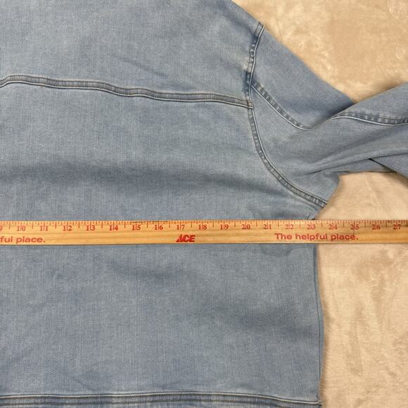 Spartina 449 Knox Denim Jacket Light Blue Wash Women's Size XXL 2X - Picture 6 of 8